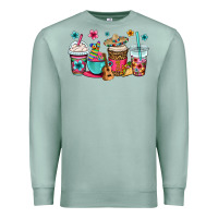 Seafoam mexico fiesta coffee cups Premium Sweatshirt - OliviaCreatesArt