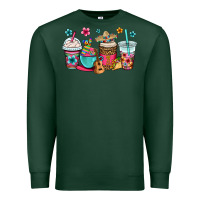 Sports Green mexico fiesta coffee cups Premium Sweatshirt - OliviaCreatesArt