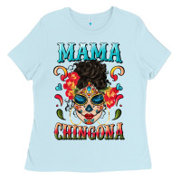Baby Blue mama chingona Ladies Tee - BundleAndBundleShop