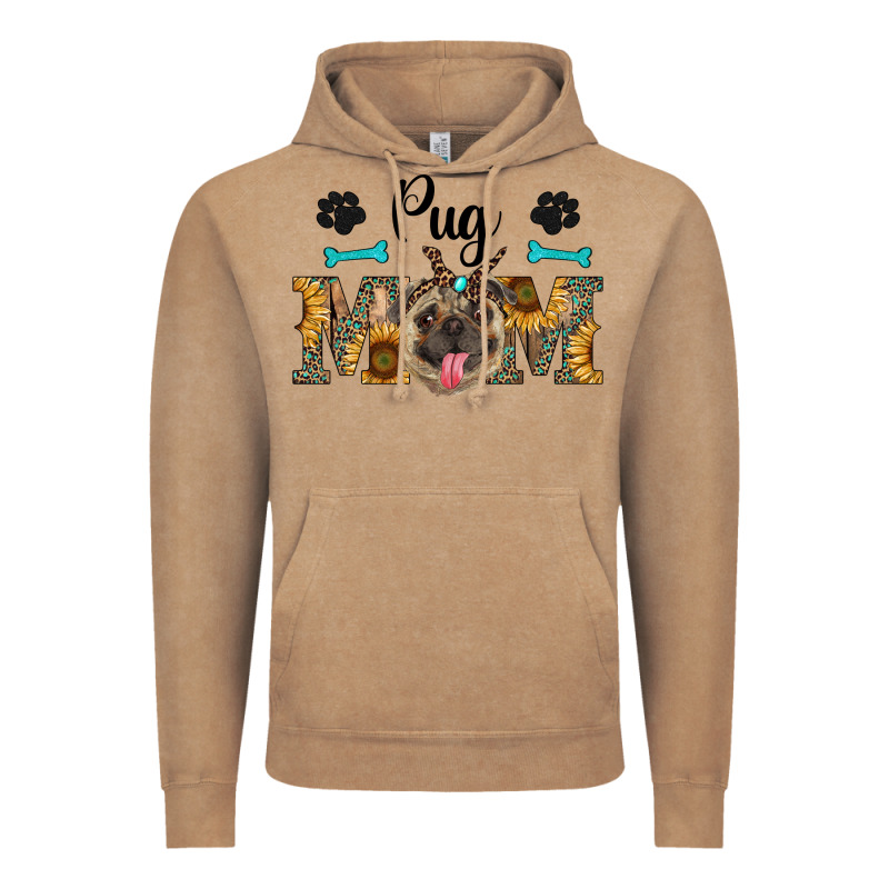Western Pug Mom Vintage Hoodie by RanaPortraitStore | Teevron