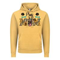 Vintage Mustard western pug mom Vintage Hoodie - RanaPortraitStore
