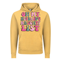 Vintage Mustard on my husband's naughty list Vintage Hoodie - MaliasSmallBusiness
