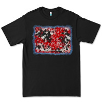 Black bandana cowhide denim background Premium Tee - AdoDesignShop