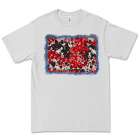Dove Grey bandana cowhide denim background Premium Tee - AdoDesignShop