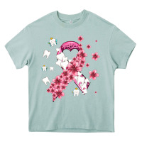 Arona teeth and flower cancer ribbon Heavy Core Tee - AdoDesignShop