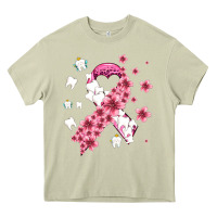 Mossy teeth and flower cancer ribbon Heavy Core Tee - AdoDesignShop