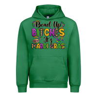 Emerald bead up bitches it s mardi gras Urban Hoodie - LillyAllenDesigns