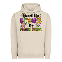 Pigment French Oak bead up bitches it s mardi gras Urban Hoodie - LillyAllenDesigns