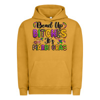 Pigment Peanut Butter bead up bitches it s mardi gras Urban Hoodie - LillyAllenDesigns