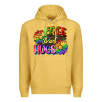 Antique Gold Free dad hugs Premium Hoodie - CowGirlArtShop