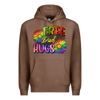 Chestnut Free dad hugs Premium Hoodie - CowGirlArtShop
