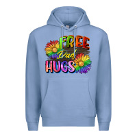 Colony Blue Free dad hugs Premium Hoodie - CowGirlArtShop