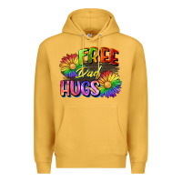 Mustard Free dad hugs Premium Hoodie - CowGirlArtShop