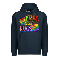 Navy Free dad hugs Premium Hoodie - CowGirlArtShop