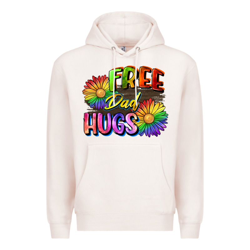 Free Dad Hugs Premium Hoodie by CowGirlArtShop | Teevron