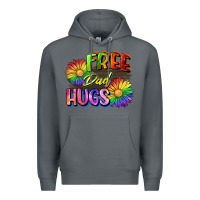 Rock Free dad hugs Premium Hoodie - CowGirlArtShop