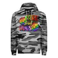 Slate Camo Free dad hugs Premium Hoodie - CowGirlArtShop