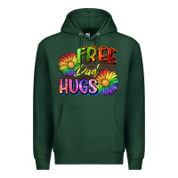 Sports Green Free dad hugs Premium Hoodie - CowGirlArtShop
