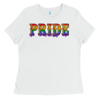 White pride lgbtq glitter Ladies Tee - Artiststas