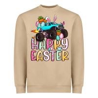 Mushroom monster truck happy easter Heavyweight Sweatshirt - Artiststas