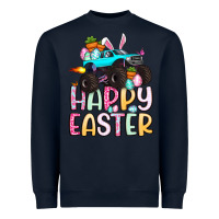 Navy monster truck happy easter Heavyweight Sweatshirt - Artiststas