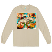 Mushroom fall charolais bulls Long Sleeve Tee - RanaPortraitStore