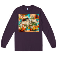 Plum fall charolais bulls Long Sleeve Tee - RanaPortraitStore