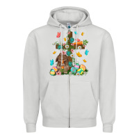 Dove Grey Western Rabbit with Cross Easter Day Zipper Hoodie - HowdyJamesFarm