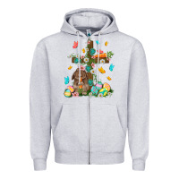 Heather Grey Western Rabbit with Cross Easter Day Zipper Hoodie - HowdyJamesFarm