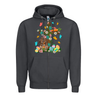 Smoke Western Rabbit with Cross Easter Day Zipper Hoodie - HowdyJamesFarm