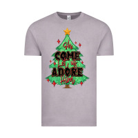 Vintage Zinc oh come let us adore him christmas tree Vintage Tee - MaliasSmallBusiness