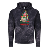 Cloud Black christmas book tree Vintage Hoodie - MaliasSmallBusiness