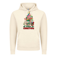 Vintage Artic christmas book tree Vintage Hoodie - MaliasSmallBusiness