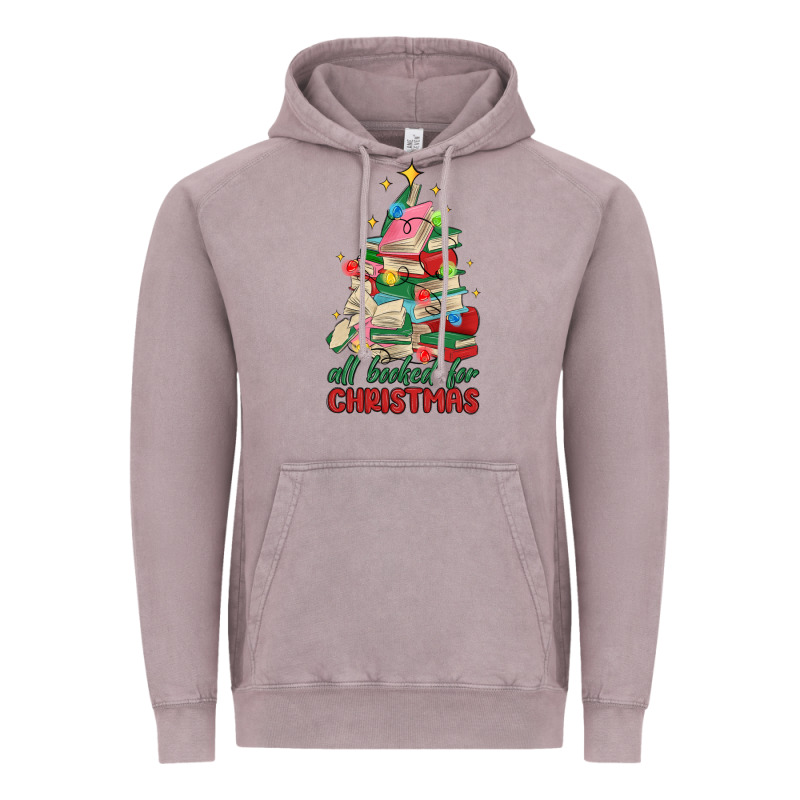 Christmas Book Tree Vintage Hoodie by MaliasSmallBusiness | Teevron