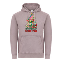 Vintage Zinc christmas book tree Vintage Hoodie - MaliasSmallBusiness