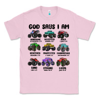 Bubblegum Pink god says i am Classic Tee - MaliasSmallBusiness