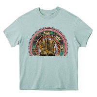 Arona soldier boots camouflage leopard gemstone rainbow Heavy Core Tee - Artiststas