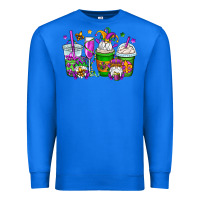 True Royal mardi gras gnomes coffee cups Premium Sweatshirt - OliviaCreatesArt