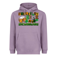 Lavender fueled by beer and shenanigans Heavyweight Hoodie - CowGirlArtShop