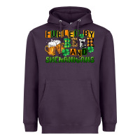 Plum fueled by beer and shenanigans Heavyweight Hoodie - CowGirlArtShop