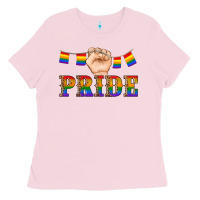 Bubblegum Pink pride lgbtq Ladies Tee - Artiststas