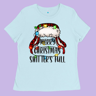Merry Christmas Shitter's Full,  Christmas Vacation Ladies Tee Designed By Jasminsmagicworld