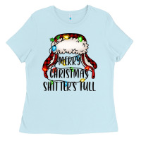 Baby Blue merry christmas shitter's full,  christmas vacation Ladies Tee - Jasminsmagicworld