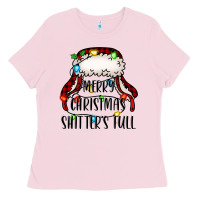 Bubblegum Pink merry christmas shitter's full,  christmas vacation Ladies Tee - Jasminsmagicworld