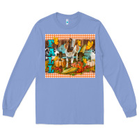 Colony Blue Fall With Baby Goat Long Sleeve Tee - LillyAllenDesigns