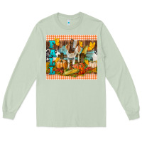 Matcha Fall With Baby Goat Long Sleeve Tee - LillyAllenDesigns
