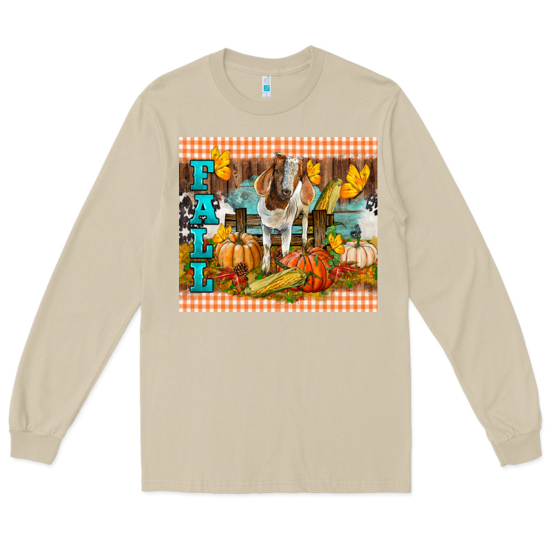 Fall With Baby Goat Long Sleeve Tee by LillyAllenDesigns | Teevron