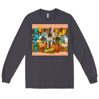 Smoke Fall With Baby Goat Long Sleeve Tee - LillyAllenDesigns