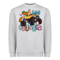 Heather Grey egg crusher monster truck easter Heavyweight Sweatshirt - Artiststas