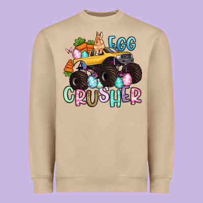 Egg Crusher Monster Truck Easter Heavyweight Sweatshirt Designed By Artiststas